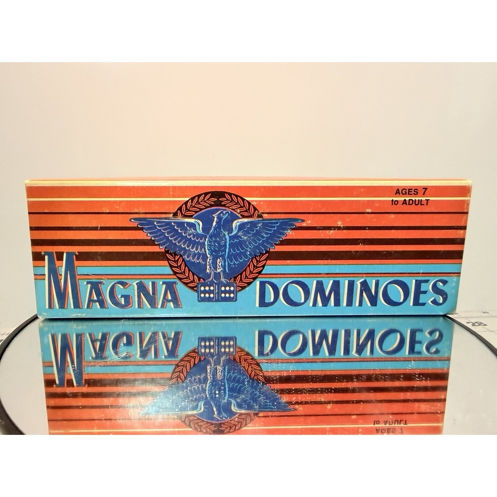 Vintage Milton Bradley Magna Dominoes No. 225 Double Six Set Complete 28 Pieces
